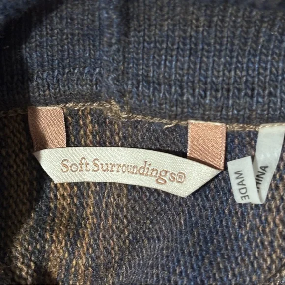 Soft Surroundings Poncho  Sweater Cowl Adalyn Neck Sweater One Size - Picture 9 of 12